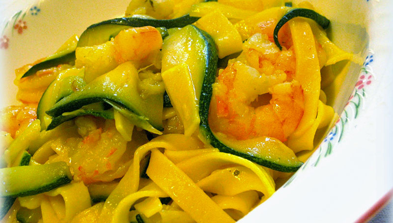 Demar Store - Le ricette - Linguine zucchine e gamberetti